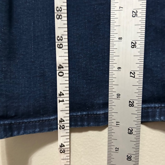 Talbots Womens Jeans 22W Blue Denim Barely Boot Cut Dark Wash Stretch 29" Inseam - Picture 5 of 10